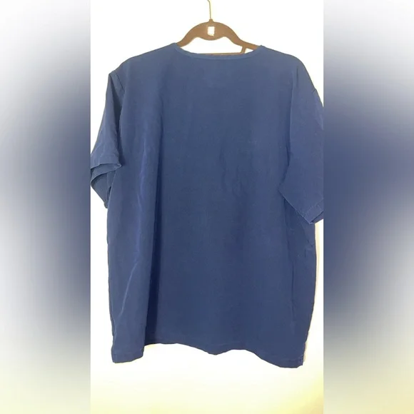 Set (2) Figs Men's Techical Collectiom Navy Short Sleeve Shirts #L00 - Picture 12 of 14